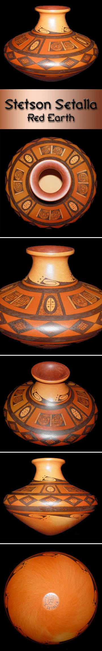 Hopi Pottery By Stetson Setalla Red Earth